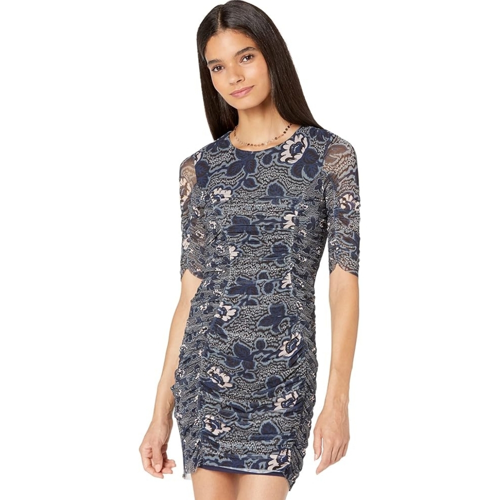 Ted Baker Velvit Floral Ruched Dress